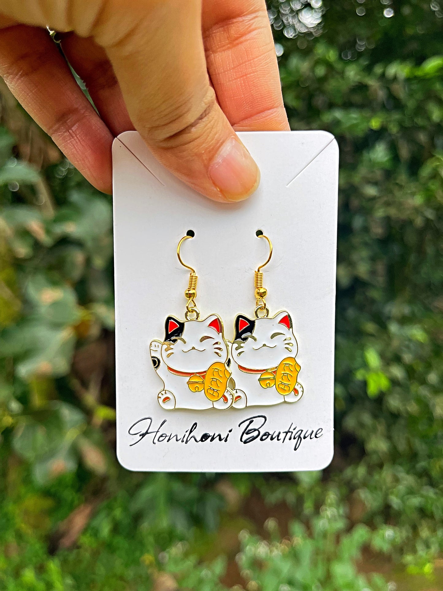 Maneki-Neko Lucky Earrings