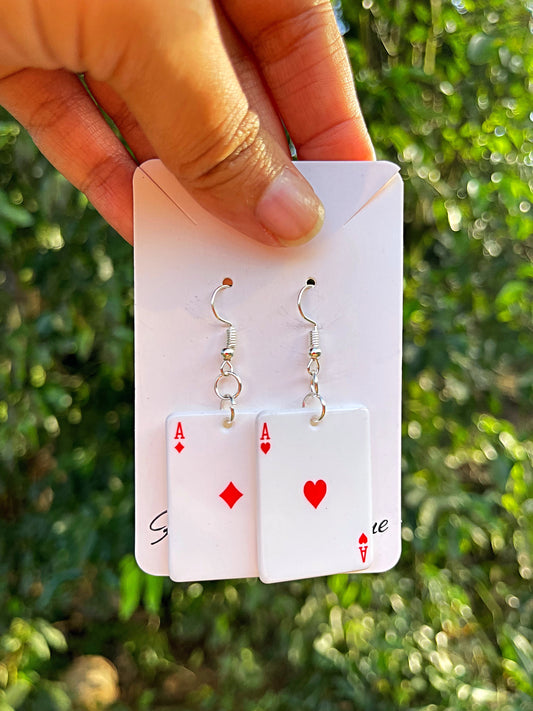 Playing Card Earrings