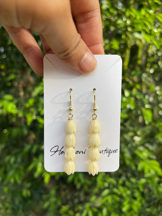 Gold Pikake 'Eha Stack Earrings