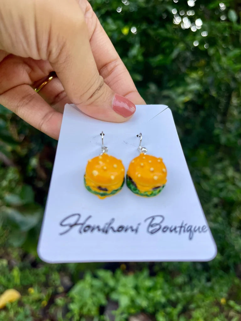 Hamburger Earrings