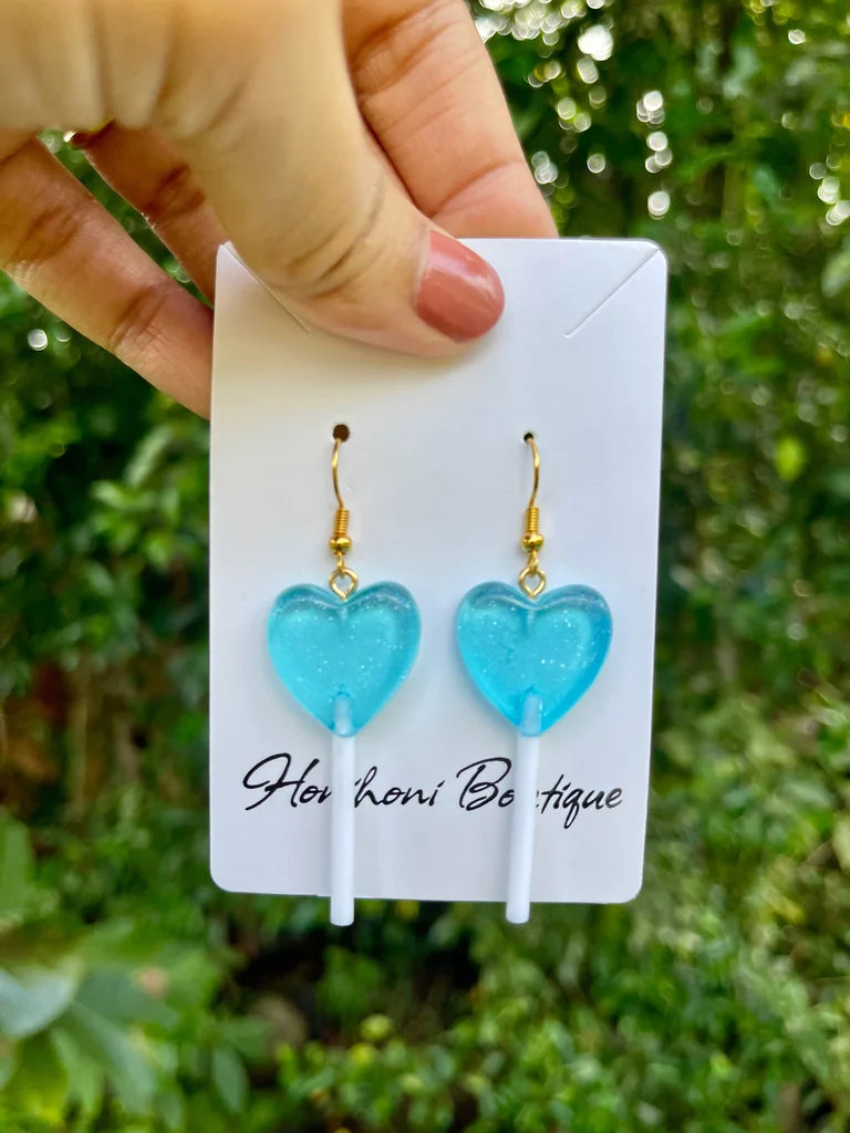 Heart Lollipop Earrings (Variety)